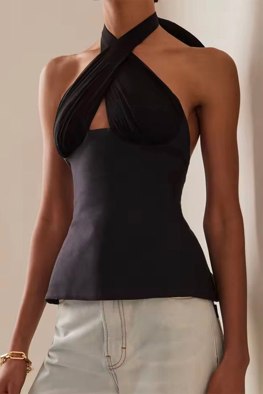 Cross Halter Top